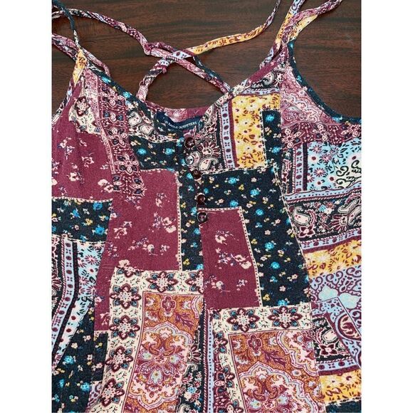 American Eagle Patchwork Tank Top Size X-Small - Picture 2 of 7